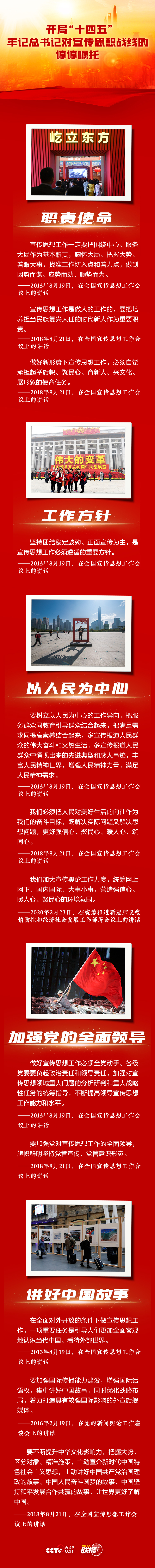 开局“十四五” 牢记总书记对宣传思想战线的谆谆嘱托