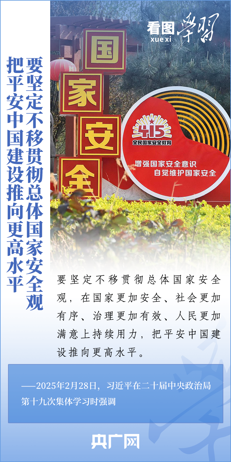 看图学习｜把平安中国建设推向更高水平 总书记强调要坚定不移贯彻总体国家安全观