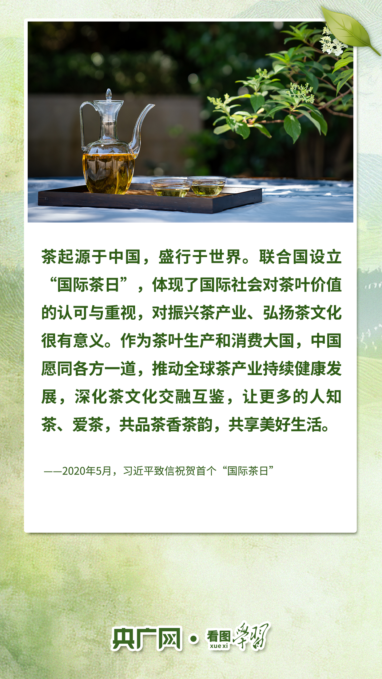 看图学习·文脉华章丨从致富叶子到文化名片 听总书记谈茶论道